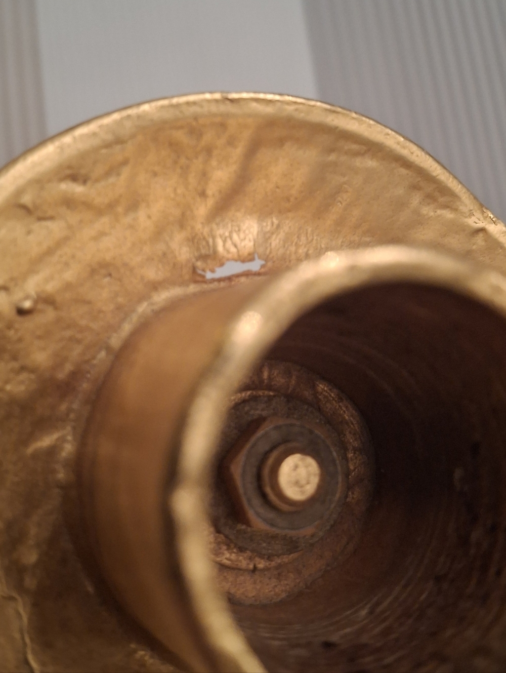 SOLD Vintage Edouard Rambaud Paris Gold Tone Bronze Gilded Spiral Candle Holders - Picture 7 of 8